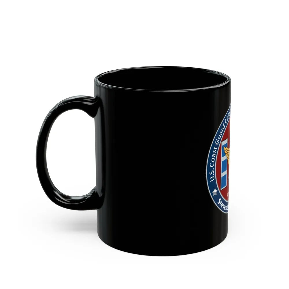 USCG CWO Assoc Steven Shields Chapter (U.S. Coast Guard) Black Coffee Mug-Go Mug Yourself