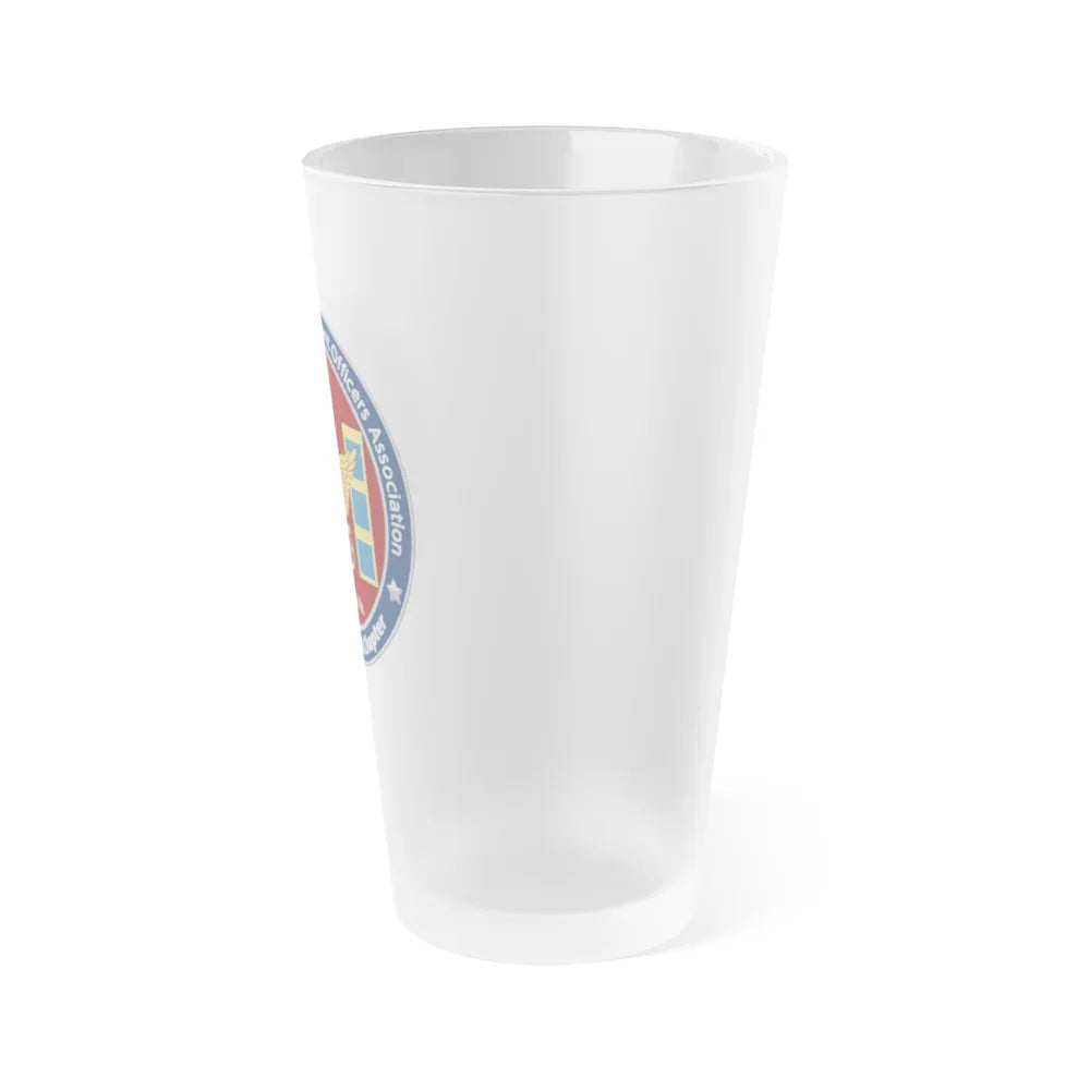 USCG CWO Assoc Steven Shields Chapter (U.S. Coast Guard) Frosted Pint Glass 16oz-Go Mug Yourself