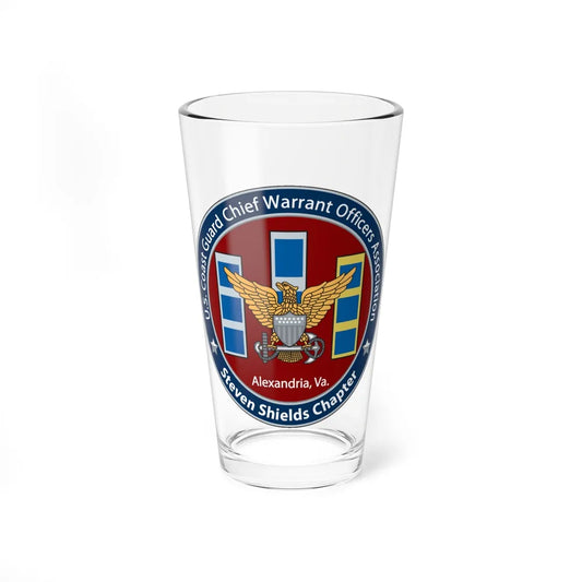 USCG CWO Assoc Steven Shields Chapter (U.S. Coast Guard) Pint Glass 16oz-16oz-Go Mug Yourself