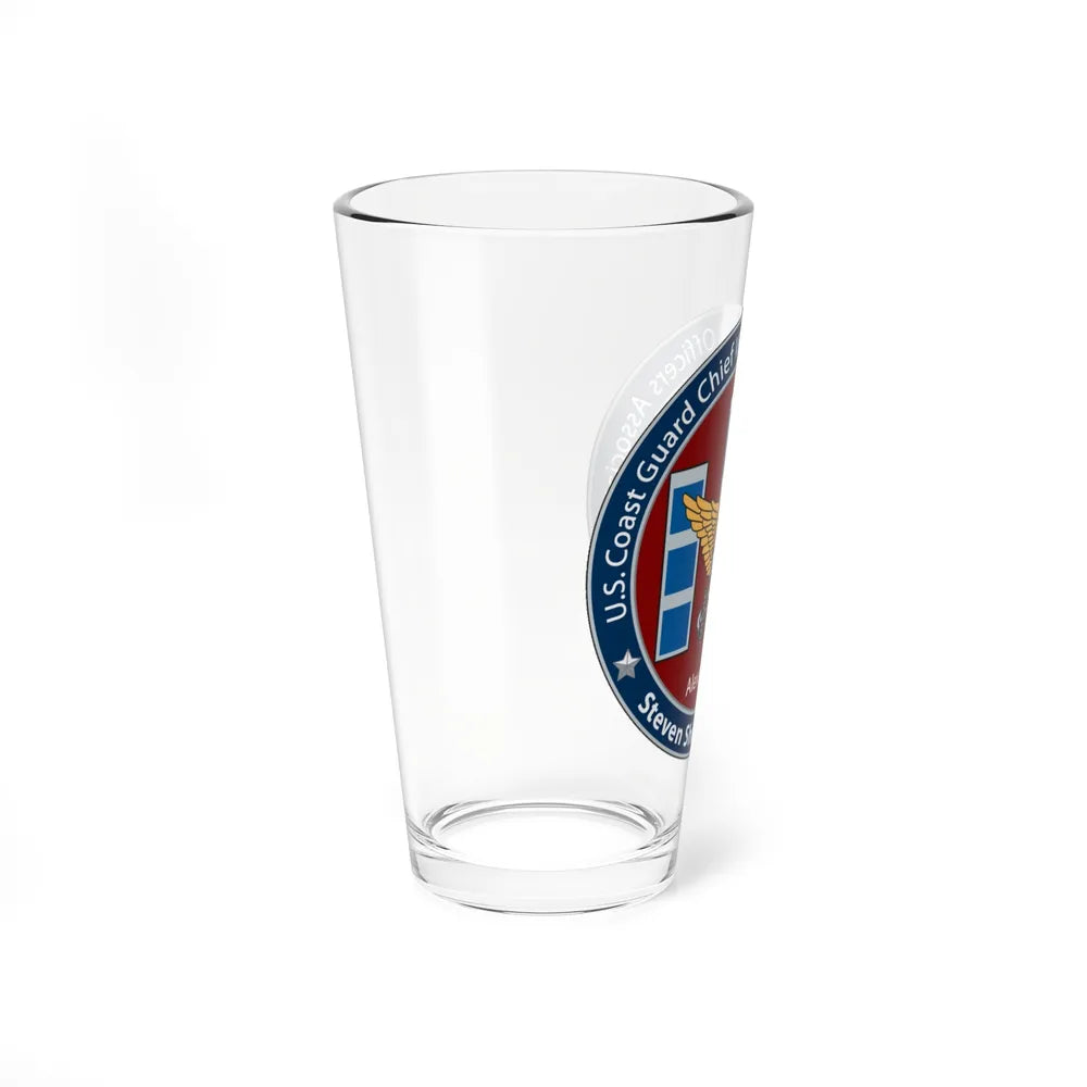 USCG CWO Assoc Steven Shields Chapter (U.S. Coast Guard) Pint Glass 16oz-Go Mug Yourself