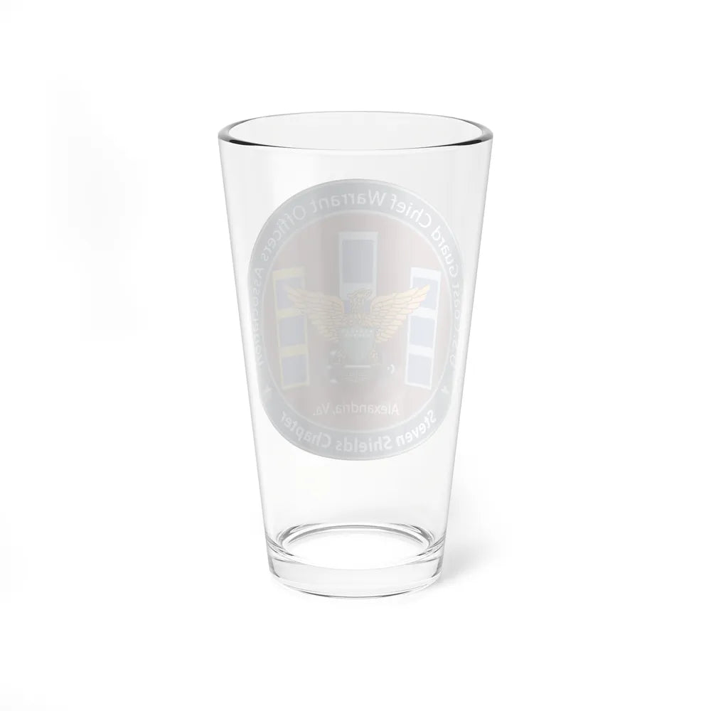 USCG CWO Assoc Steven Shields Chapter (U.S. Coast Guard) Pint Glass 16oz-Go Mug Yourself