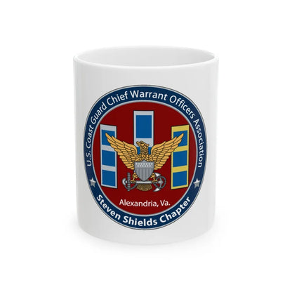 USCG CWO Assoc Steven Shields Chapter (U.S. Coast Guard) White Coffee Mug-11oz-Go Mug Yourself