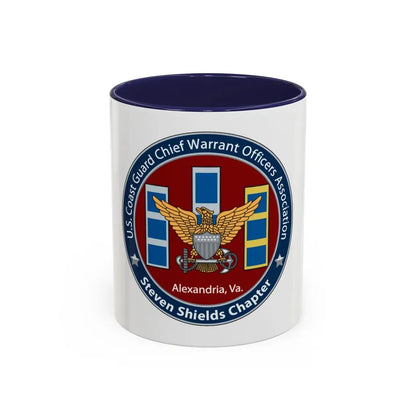 USCG CWO Assoc Steven Shields Chapter (U.S. Coast Guard) Accent Coffee Mug 11oz Navy - Go Mug Yourself