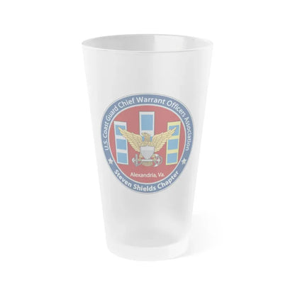 USCG CWO Assoc Steven Shields Chapter (U.S. Coast Guard) Frosted Pint Glass 16oz Default Title - Go Mug Yourself