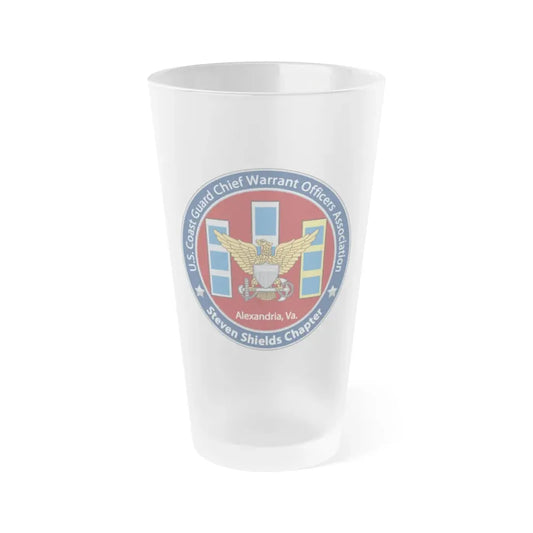 USCG CWO Assoc Steven Shields Chapter (U.S. Coast Guard) Frosted Pint Glass 16oz Default Title - Go Mug Yourself