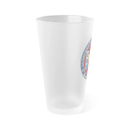USCG CWO Assoc Steven Shields Chapter (U.S. Coast Guard) Frosted Pint Glass 16oz - Go Mug Yourself