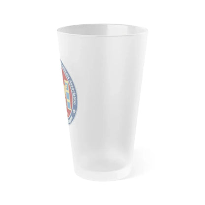 USCG CWO Assoc Steven Shields Chapter (U.S. Coast Guard) Frosted Pint Glass 16oz - Go Mug Yourself