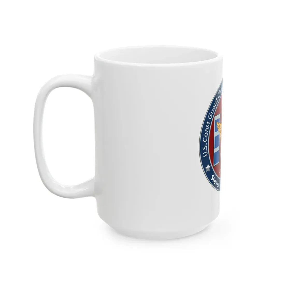 USCG CWO Assoc Steven Shields Chapter (U.S. Coast Guard) White Coffee Mug - Go Mug Yourself