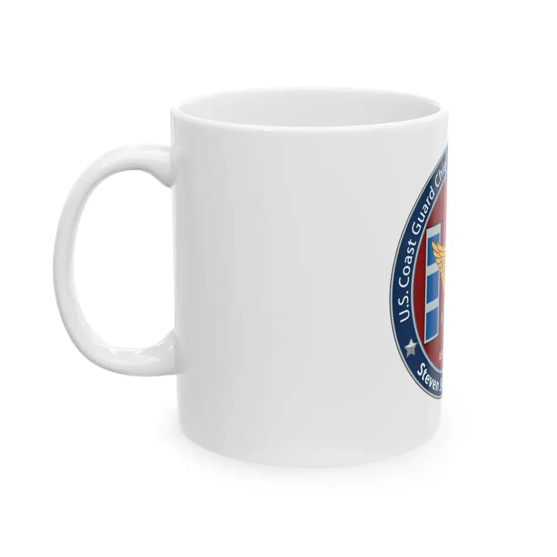 USCG CWO Assoc Steven Shields Chapter (U.S. Coast Guard) White Coffee Mug - Go Mug Yourself