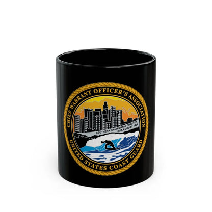 USCG CWO Assoc Surfer (U.S. Coast Guard) Black Coffee Mug-11oz-Go Mug Yourself