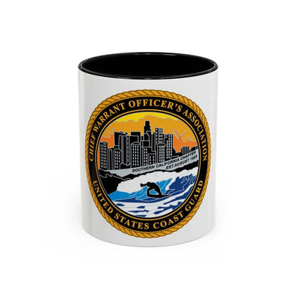 USCG CWO Assoc Surfer (U.S. Coast Guard) Accent Coffee Mug 11oz Black - Go Mug Yourself
