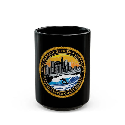 USCG CWO Assoc Surfer (U.S. Coast Guard) Black Coffee Mug 15oz - Go Mug Yourself
