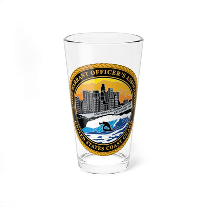 USCG CWO Assoc Surfer (U.S. Coast Guard) Pint Glass 16oz 16oz - Go Mug Yourself