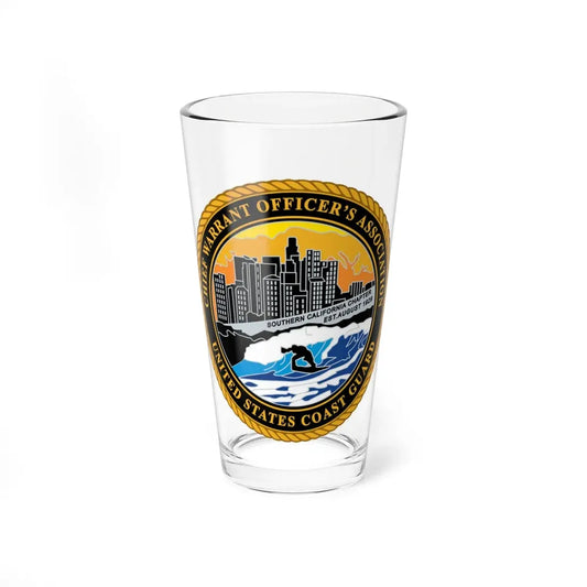 USCG CWO Assoc Surfer (U.S. Coast Guard) Pint Glass 16oz 16oz - Go Mug Yourself
