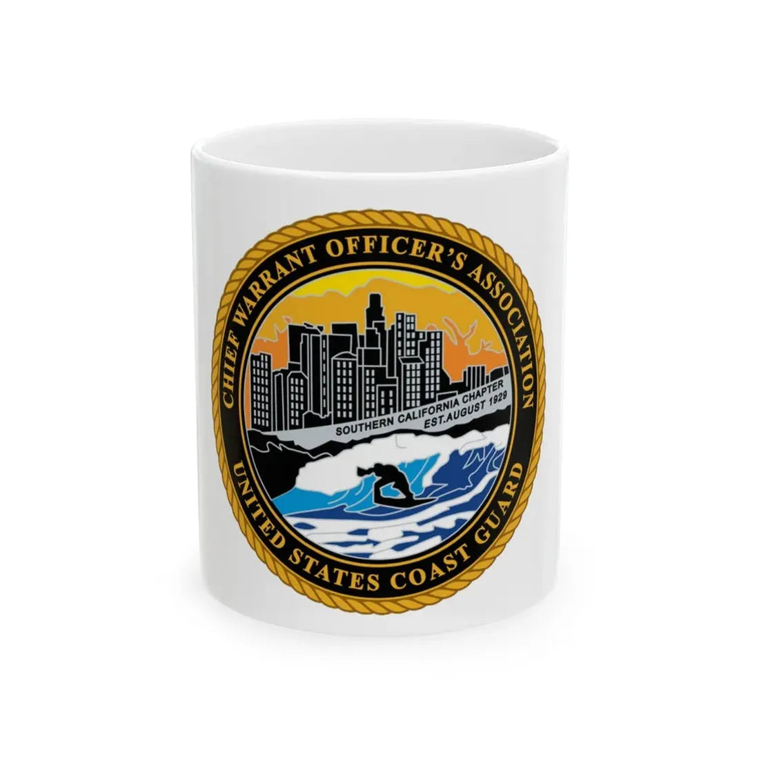 USCG CWO Assoc Surfer (U.S. Coast Guard) White Coffee Mug 11oz - Go Mug Yourself