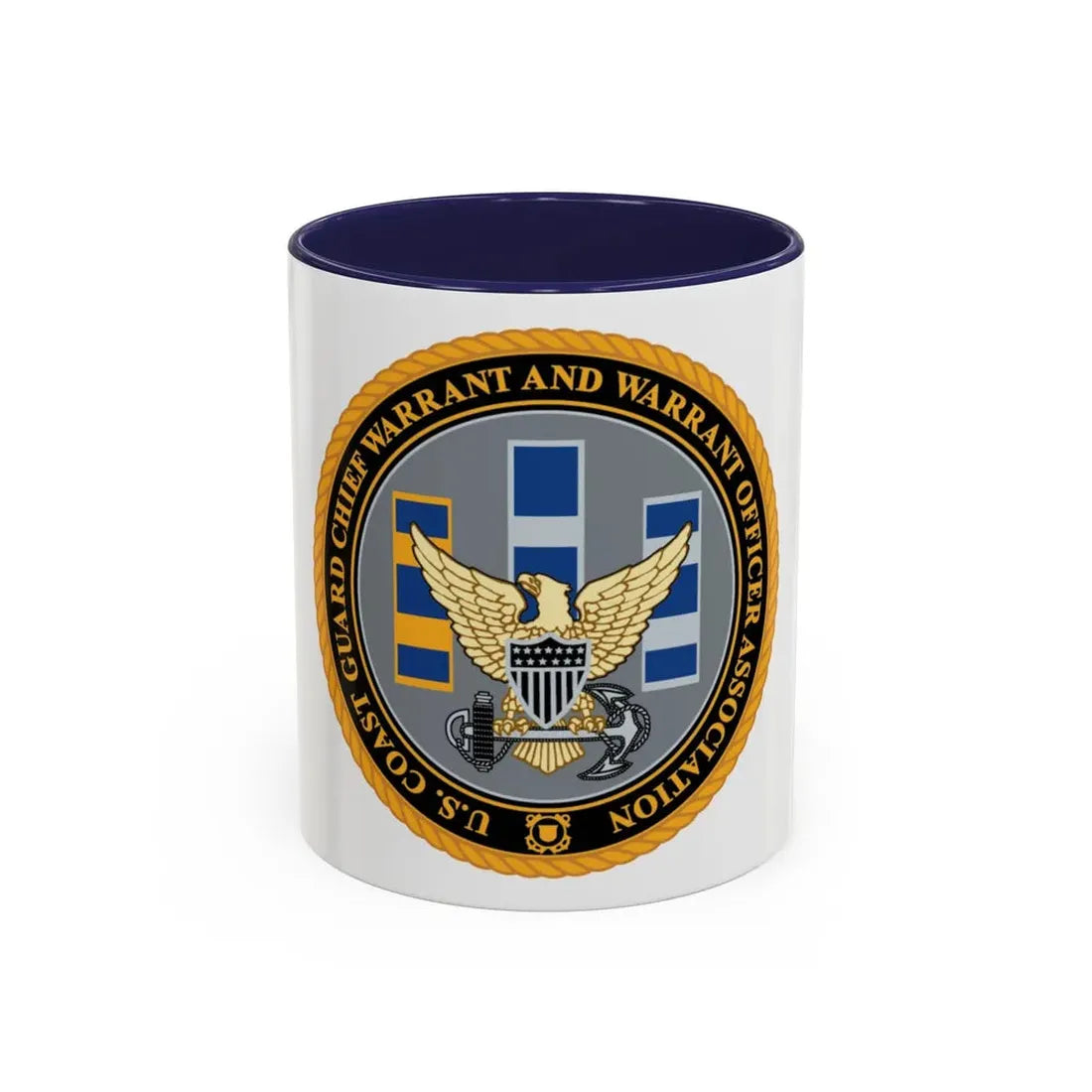 USCG CWO (U.S. Coast Guard) Accent Coffee Mug 11oz Navy - Go Mug Yourself