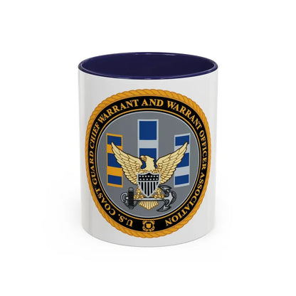 USCG CWO (U.S. Coast Guard) Accent Coffee Mug 11oz Navy - Go Mug Yourself
