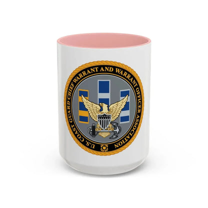 USCG CWO (U.S. Coast Guard) Accent Coffee Mug 15oz Pink - Go Mug Yourself