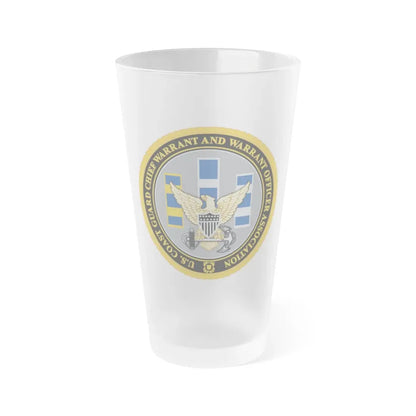 USCG CWO (U.S. Coast Guard) Frosted Pint Glass 16oz Default Title - Go Mug Yourself