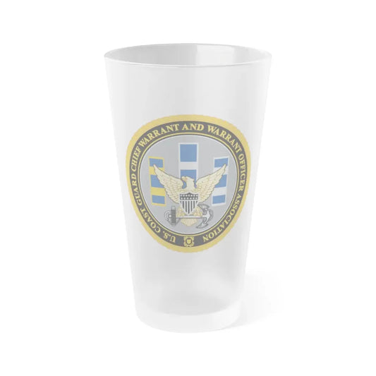 USCG CWO (U.S. Coast Guard) Frosted Pint Glass 16oz Default Title - Go Mug Yourself