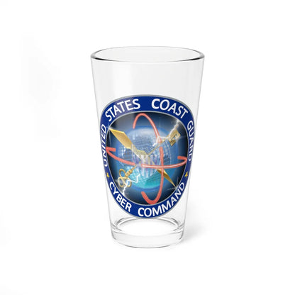 USCG Cyber Command (U.S. Coast Guard) Pint Glass 16oz-16oz-Go Mug Yourself