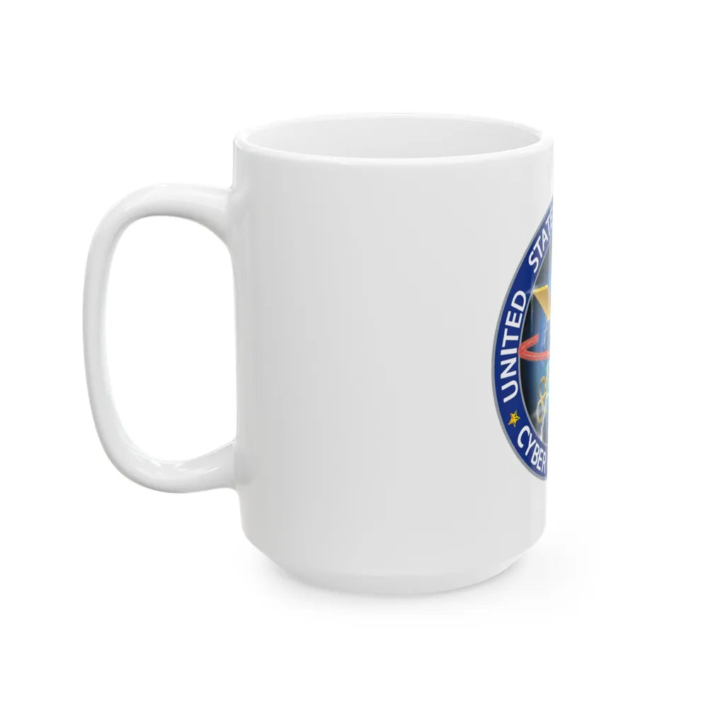 USCG Cyber Command (U.S. Coast Guard) White Coffee Mug-Go Mug Yourself