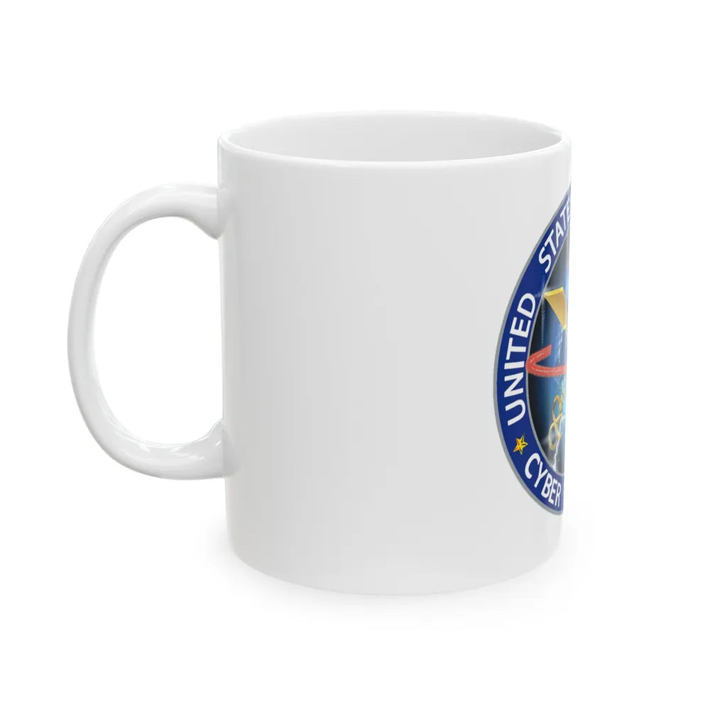 USCG Cyber Command (U.S. Coast Guard) White Coffee Mug-Go Mug Yourself