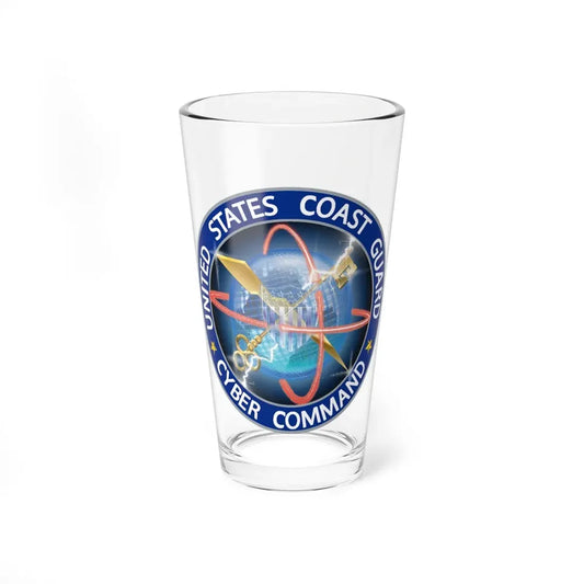 USCG Cyber Command (U.S. Coast Guard) Pint Glass 16oz 16oz - Go Mug Yourself