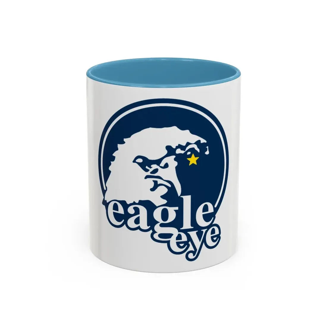 USCG Eagle Eye (U.S. Coast Guard) Accent Coffee Mug 11oz Light Blue - Go Mug Yourself