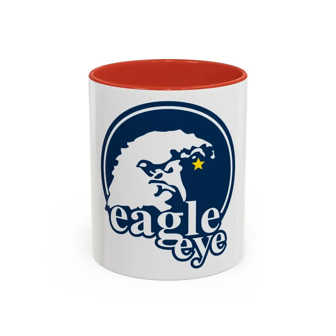 USCG Eagle Eye (U.S. Coast Guard) Accent Coffee Mug 11oz Red - Go Mug Yourself