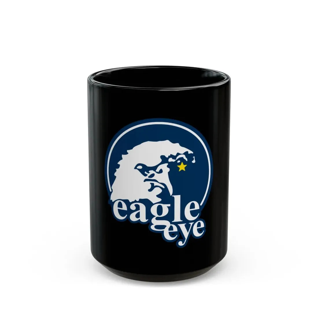 USCG Eagle Eye (U.S. Coast Guard) Black Coffee Mug 15oz - Go Mug Yourself