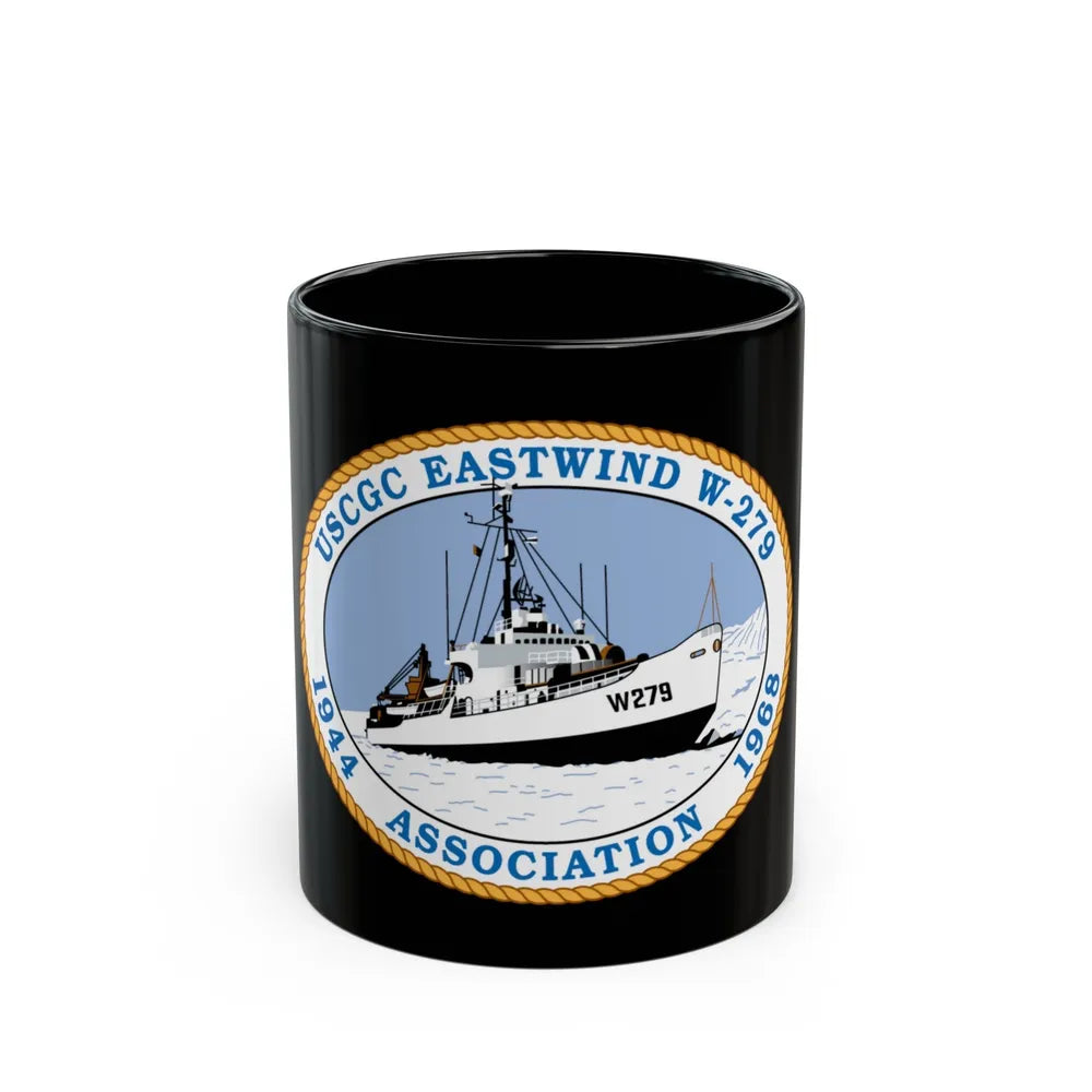 USCG Eastwind W 279 (U.S. Coast Guard) Black Coffee Mug-11oz-Go Mug Yourself