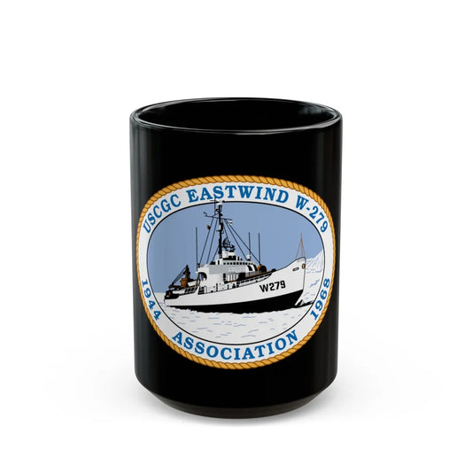 USCG Eastwind W 279 (U.S. Coast Guard) Black Coffee Mug-15oz-Go Mug Yourself