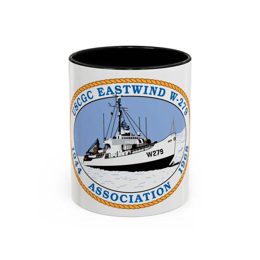 USCG Eastwind W 279 (U.S. Coast Guard) Accent Coffee Mug 11oz Black - Go Mug Yourself