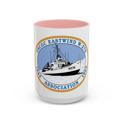 USCG Eastwind W 279 (U.S. Coast Guard) Accent Coffee Mug 15oz Pink - Go Mug Yourself