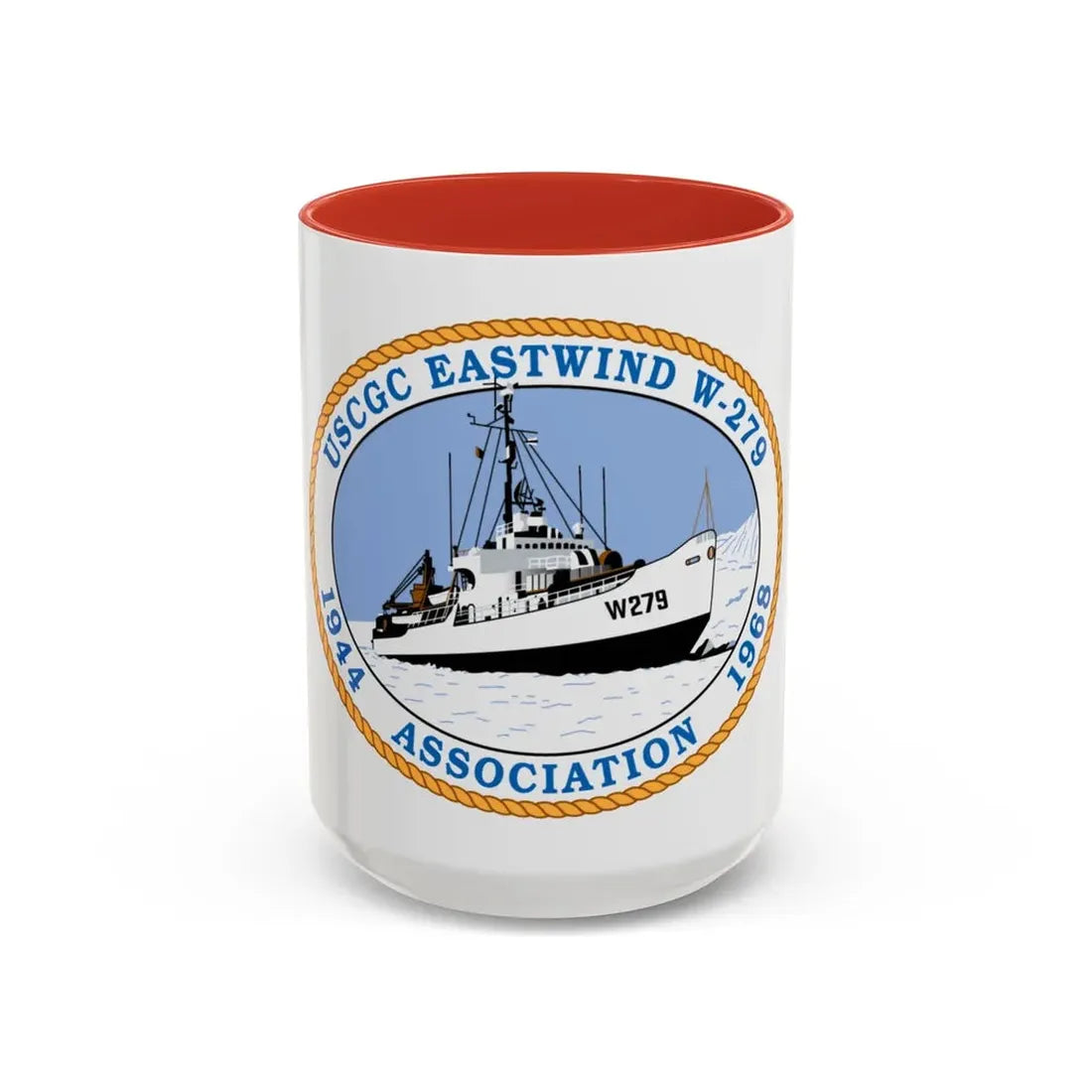 USCG Eastwind W 279 (U.S. Coast Guard) Accent Coffee Mug 15oz Red - Go Mug Yourself