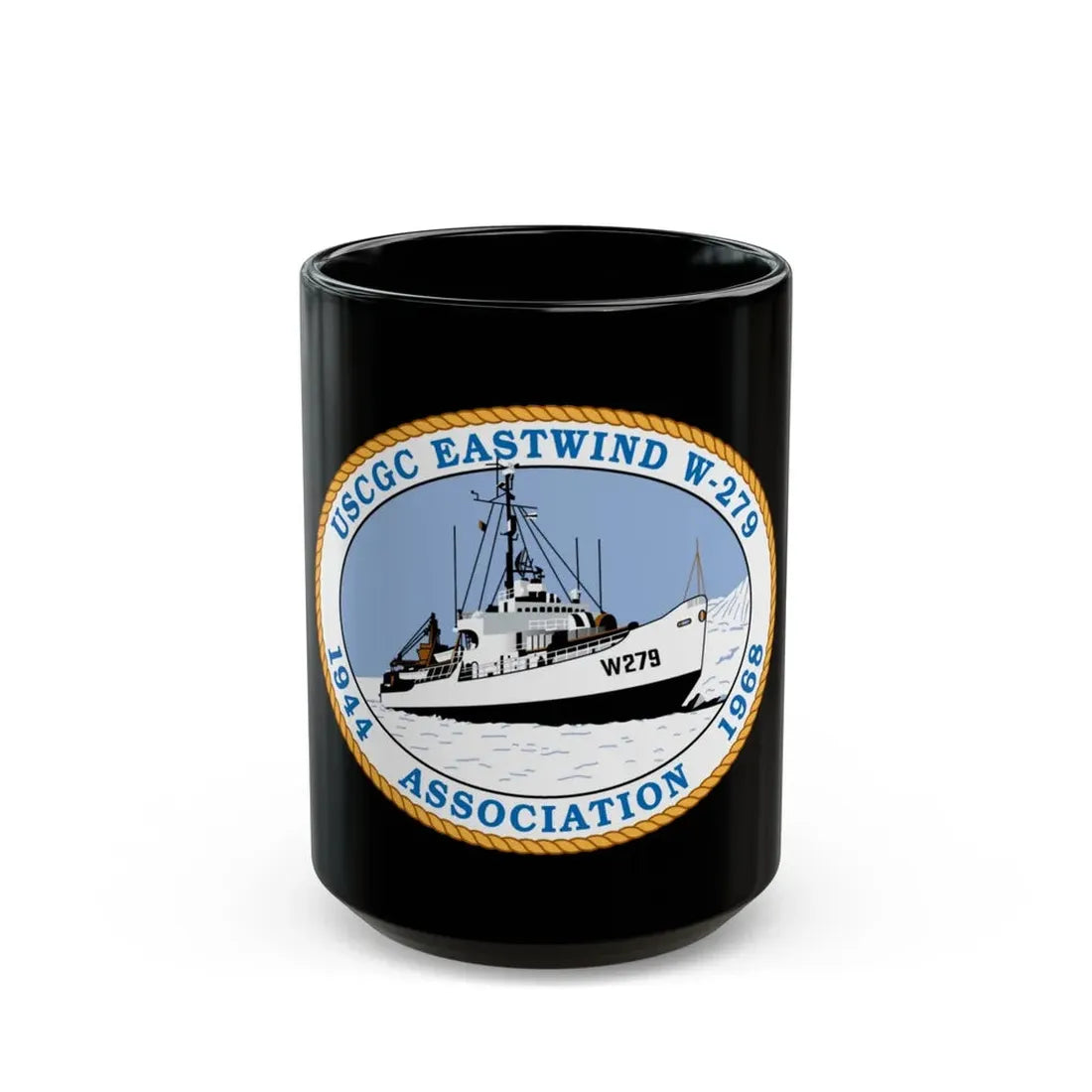 USCG Eastwind W 279 (U.S. Coast Guard) Black Coffee Mug - Go Mug Yourself