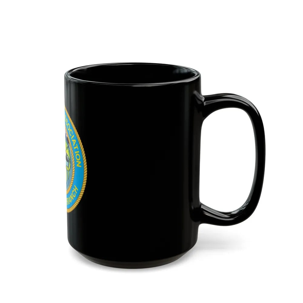 USCG EnlAssocCaribbean Branch (U.S. Coast Guard) Black Coffee Mug-Go Mug Yourself