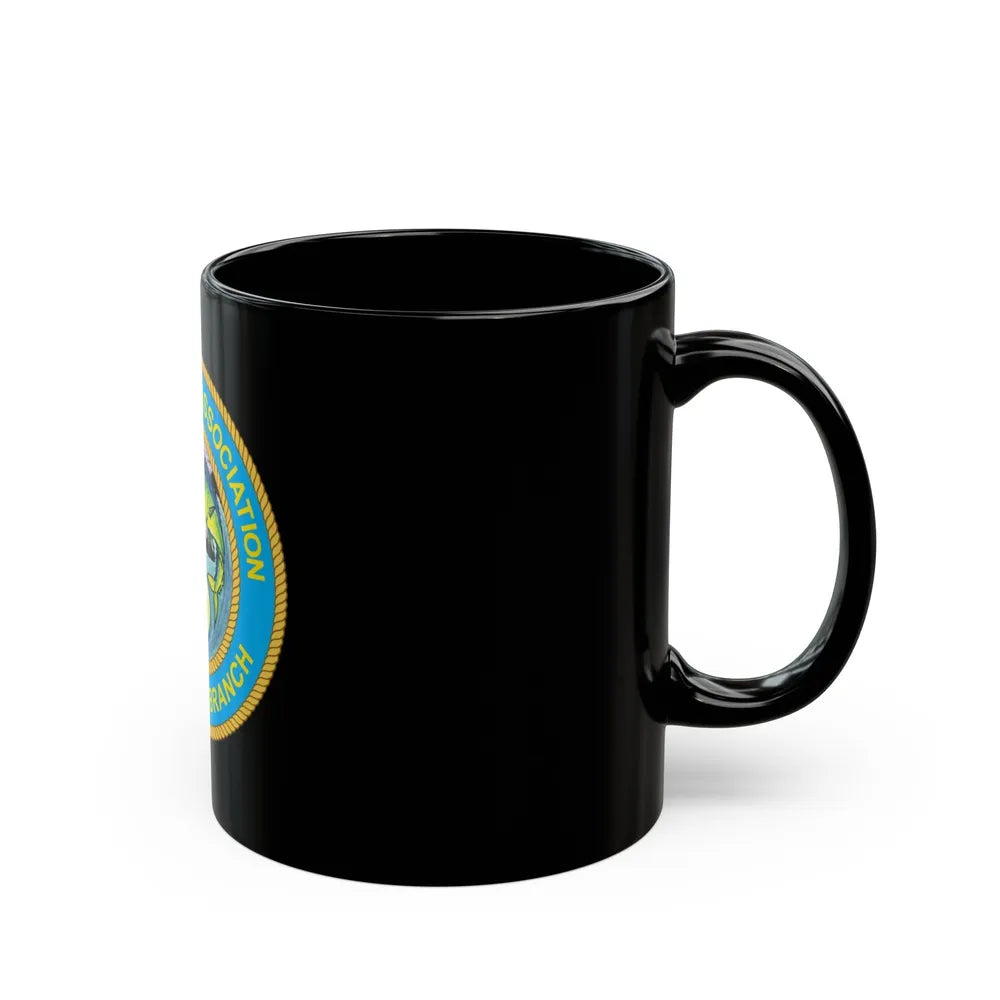 USCG EnlAssocCaribbean Branch (U.S. Coast Guard) Black Coffee Mug-Go Mug Yourself