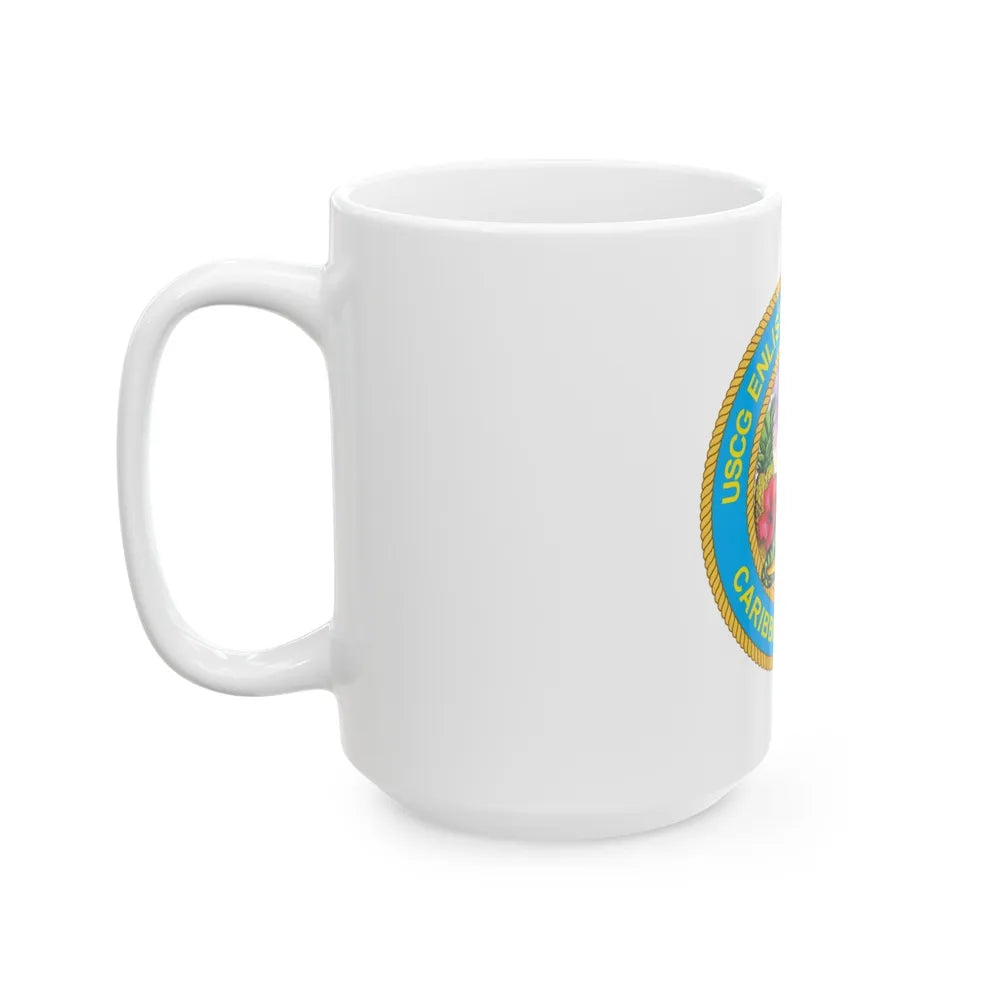 USCG EnlAssocCaribbean Branch (U.S. Coast Guard) White Coffee Mug-Go Mug Yourself