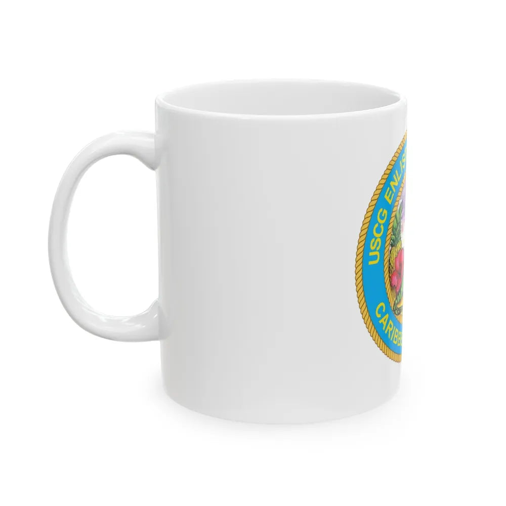 USCG EnlAssocCaribbean Branch (U.S. Coast Guard) White Coffee Mug-Go Mug Yourself