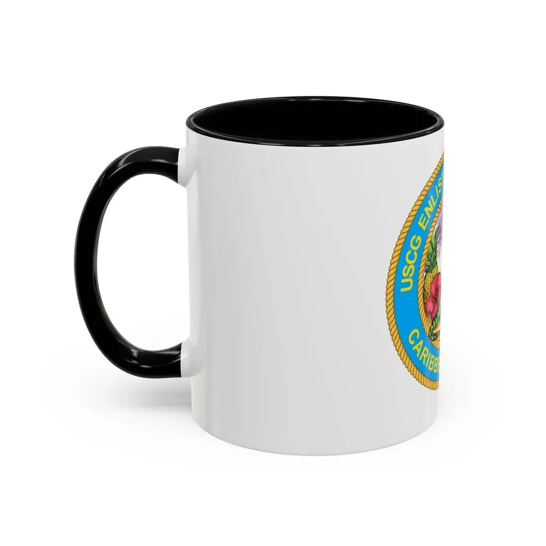 USCG EnlAssocCaribbean Branch (U.S. Coast Guard) Accent Coffee Mug - Go Mug Yourself