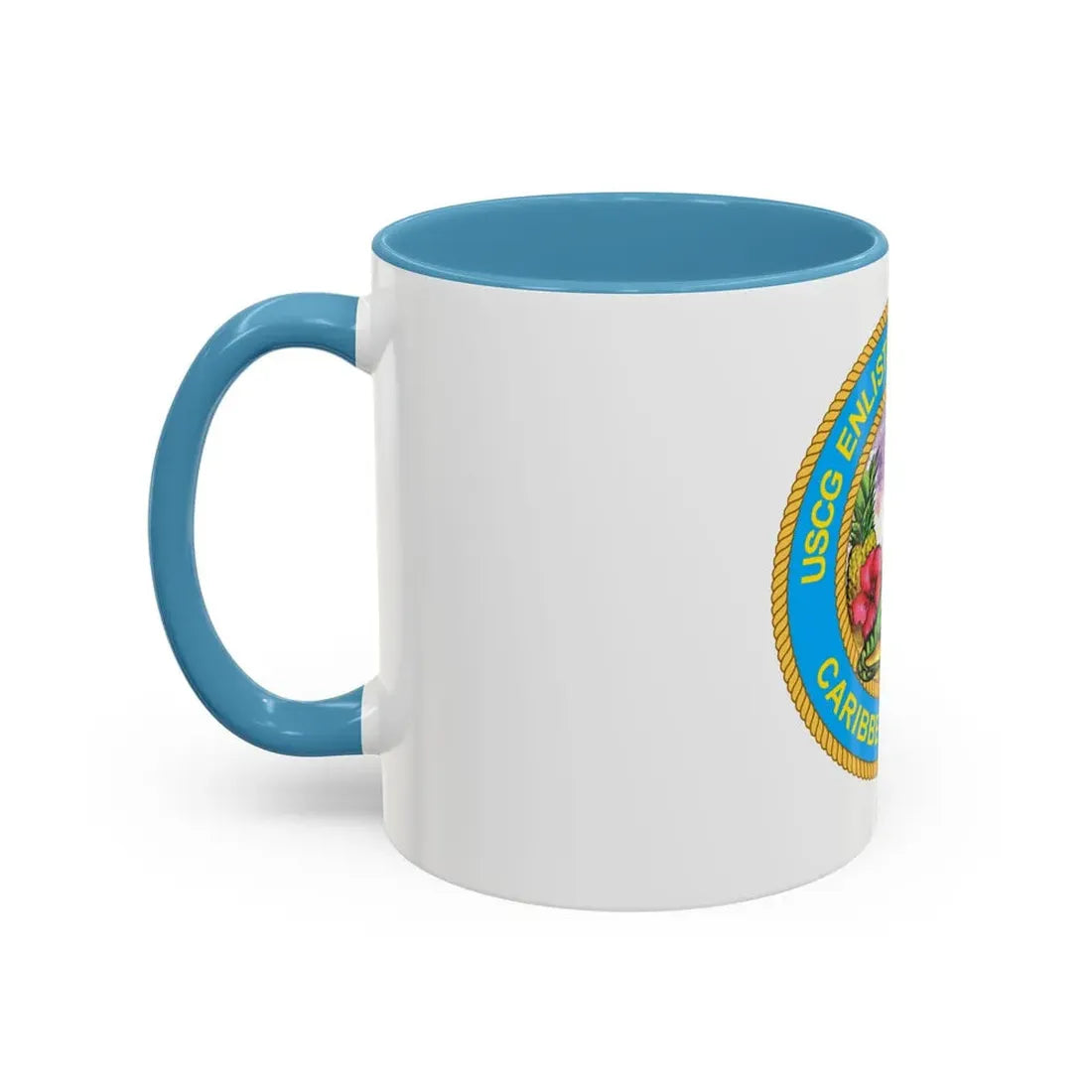 USCG EnlAssocCaribbean Branch (U.S. Coast Guard) Accent Coffee Mug - Go Mug Yourself