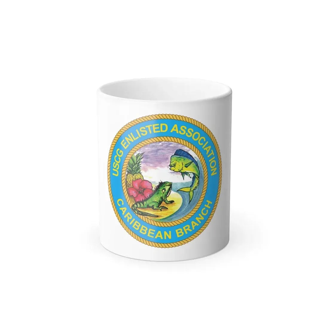 USCG EnlAssocCaribbean Branch (U.S. Coast Guard) Color Changing Coffee Mug 11oz - Go Mug Yourself