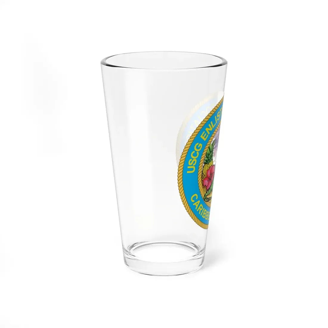 USCG EnlAssocCaribbean Branch (U.S. Coast Guard) Pint Glass 16oz - Go Mug Yourself