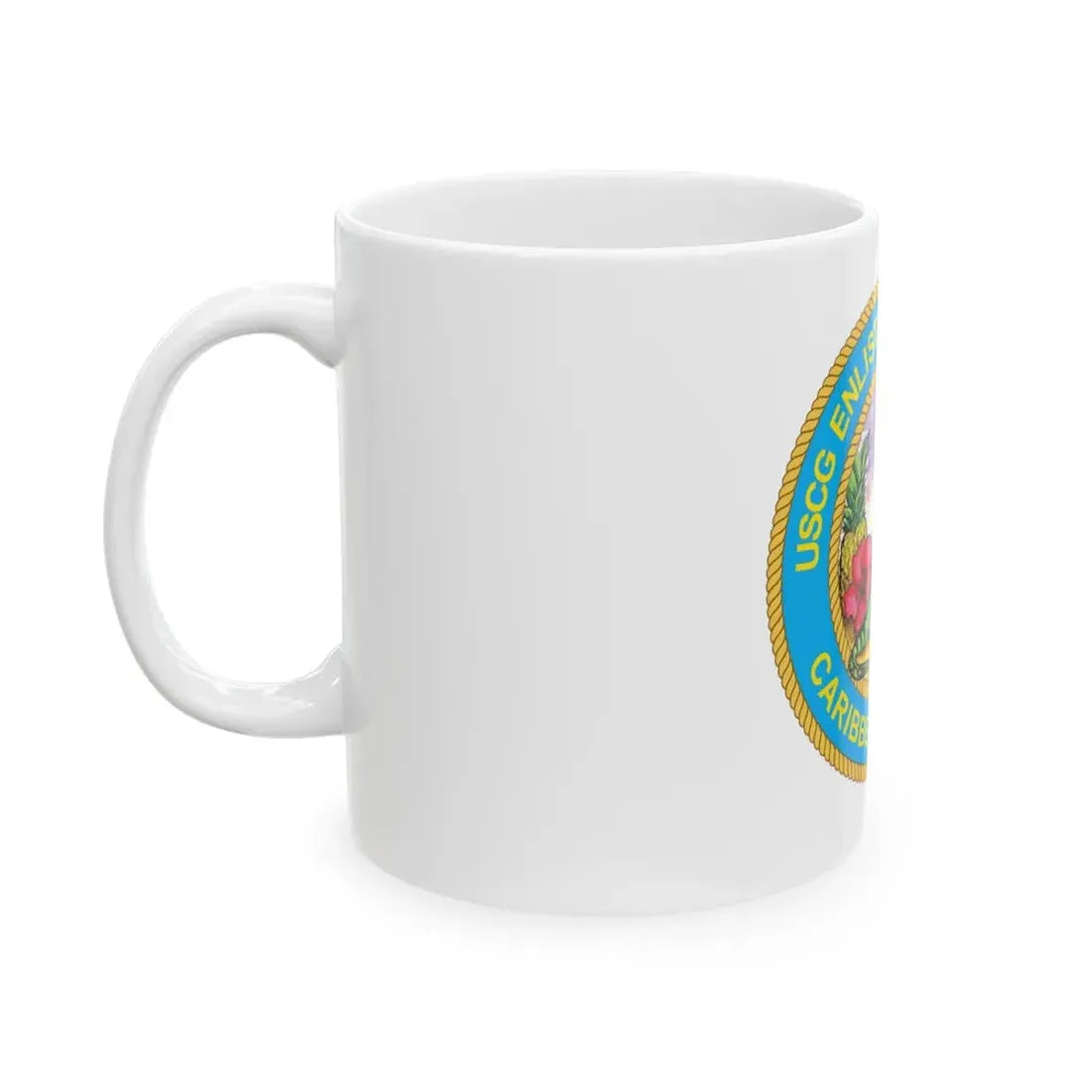 USCG EnlAssocCaribbean Branch (U.S. Coast Guard) White Coffee Mug - Go Mug Yourself