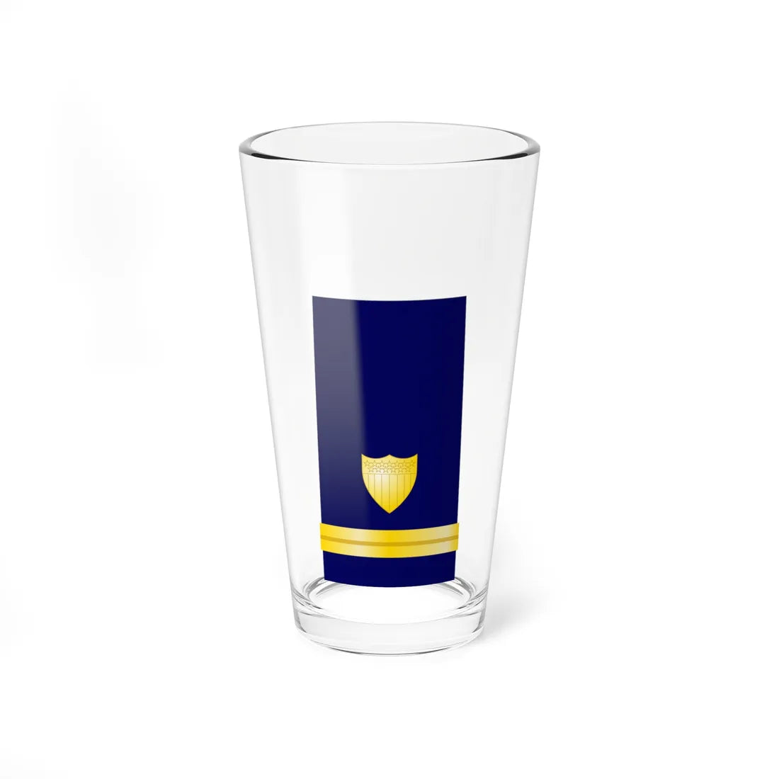 USCG Ensign Shoulder Board Enhanced (United States) (Military Rank) Pint Glass 16oz 16oz - Go Mug Yourself