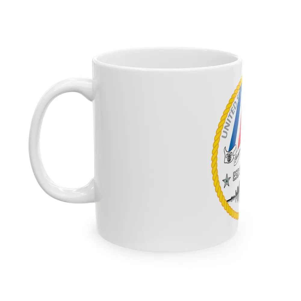 USCG ESD San Diego (U.S. Coast Guard) White Coffee Mug-Go Mug Yourself