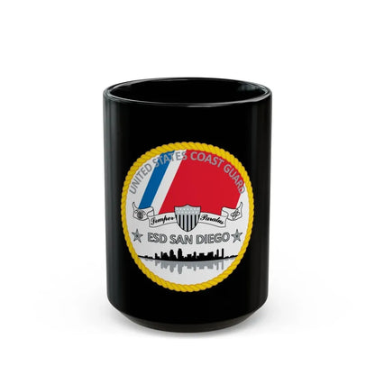 USCG ESD San Diego (U.S. Coast Guard) Black Coffee Mug 15oz - Go Mug Yourself