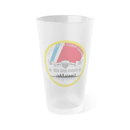 USCG ESD San Diego (U.S. Coast Guard) Frosted Pint Glass 16oz Default Title - Go Mug Yourself
